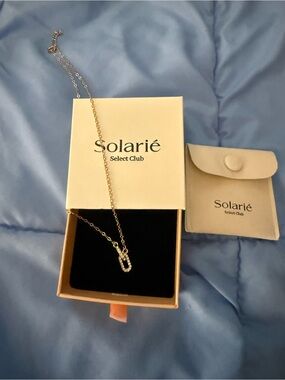 Gold Pave Pendant Necklace